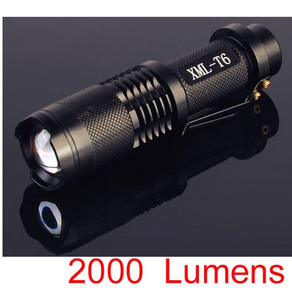 

epacket,cree xml t6 2000lumens high power cree led torches zoomable cree led flashlights torch light(sk98)