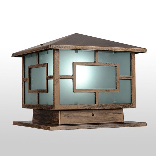 

wholesale-japanese style royal wall pillar lamp outdoor garden lighting yard aisle aluminum alloy light home outdoor decor e27