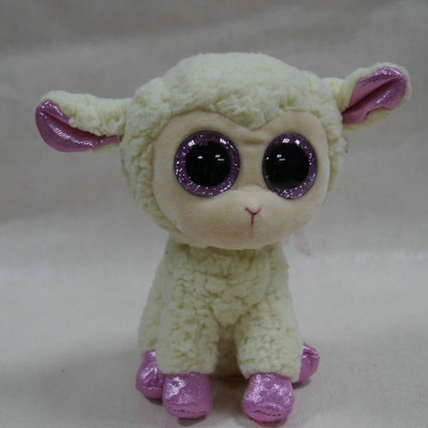 

wholesale-in hand ty beanies boos series stuffed animal big eyes glitter eyes~daria~the sheep lamb~15cm no heart tag cute plush doll