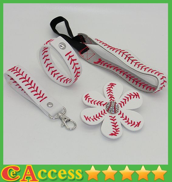 

25pcs baseball seam headband+25pcs baseball seam hair bow+25pcs baseball seam keychain+25pcs baseball seam bracelet, Slivery;white