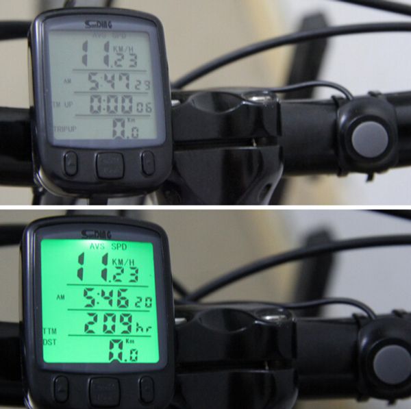 

cycling computer bicycle speedometer odometer lcd backlight backlit waterproof multifunction bike computer high quality
