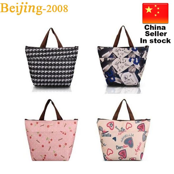 

цветок оксфорд пикник тепловой мешок неопрена обед мешок еды кулер сумки тепловой женщины сумка женщины messenger удобные сумки бесплатная д