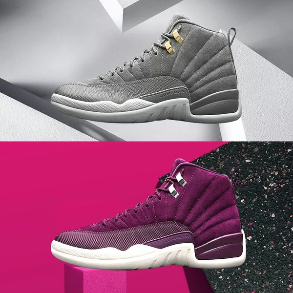 

12 12s bordeaux dark grey men basketball shoes men shoes bordeaux 12s sports shoes athletic trainers sneakers