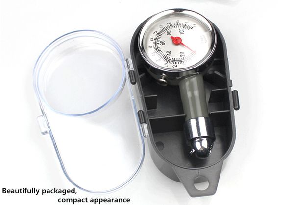 

mini metal portable tire pressure gauge for cars motorcycles bikes lb/sq.in kg/cm2 necessary owners
