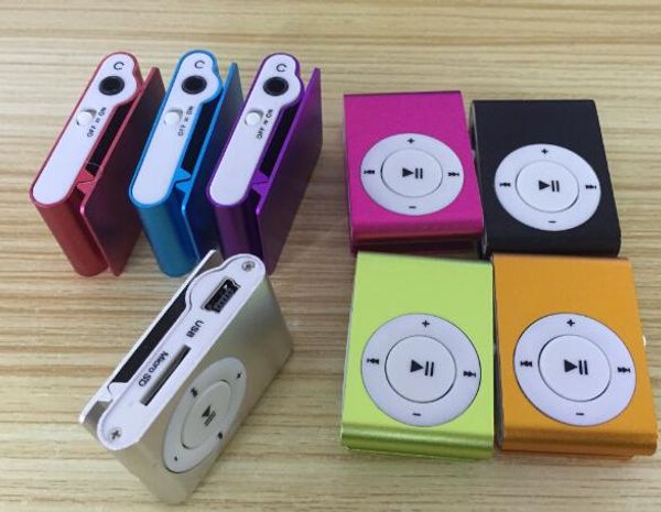 

2018 hot Mini Clip MP3 Player - горячие дешевые красочные спортивные mp3-плееры поставляются с н