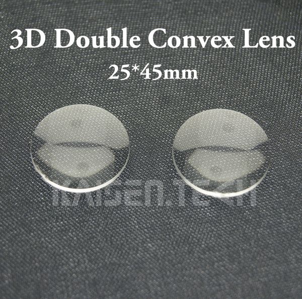 

100pcs/lot new acrylic 25mm diameter 45mm focal double-convex lens for google cardboard lens 3d vr glasses lens diy wholesale