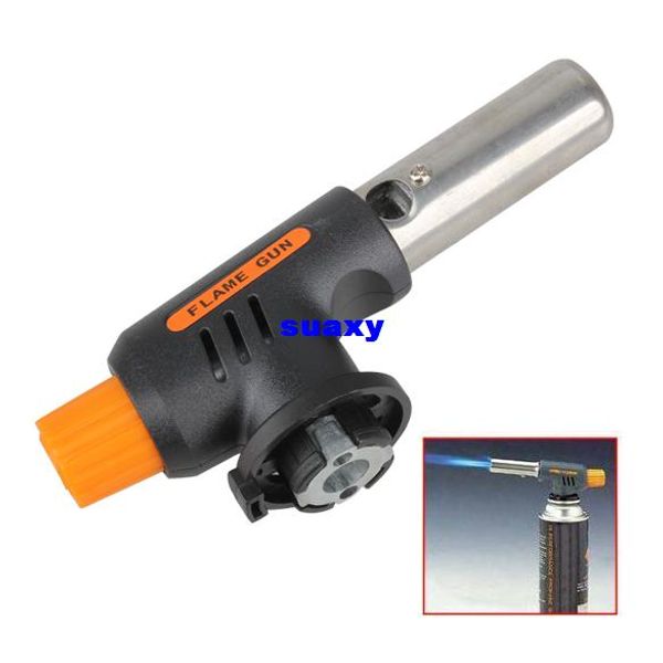 

fashion new gas torch butane burner auto ignition camping welding flamethrower bbq travel isp