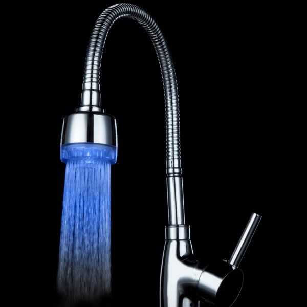 

LED Kitchen Faucet Temperature Sensor Control Bathroom Accessories torneira cozinha banheiro para pia cozinha grifos cocina