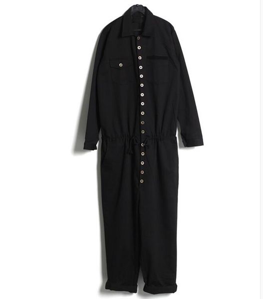 

мужская повседневная мода комбинезоны хан издание новой весной комбинезоны взлетно-посадочной полосы выглядит соединились ремни брюки / поль, Black