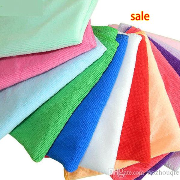 

wholesale colorful towel 30*30cm car wash towels microfiber towel kitchen cleaning water ing