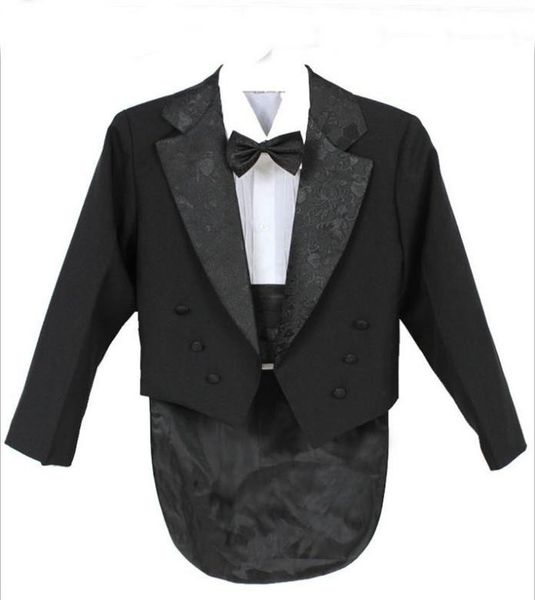 

elegant kid boy wedding suit/boys' tuxedo/boy blazers/gentlemen boys suits for weddings (jacket+pants+tie+girdle+shirt, Black
