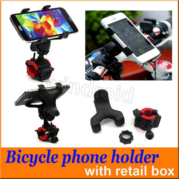 

360 degree univer al mtb bike bicycle phone holder handlebar mount motorcycle phone holder for iphone i7 am ung note7 gp retail box 100