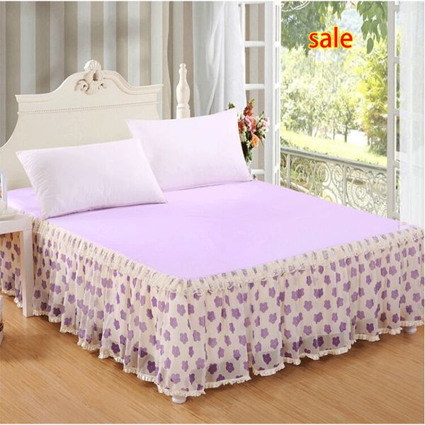 

wholesale new lace bed skirt princess rustic lace 1pcs bed skirt pink bedspreads bedding bed cover bed spread