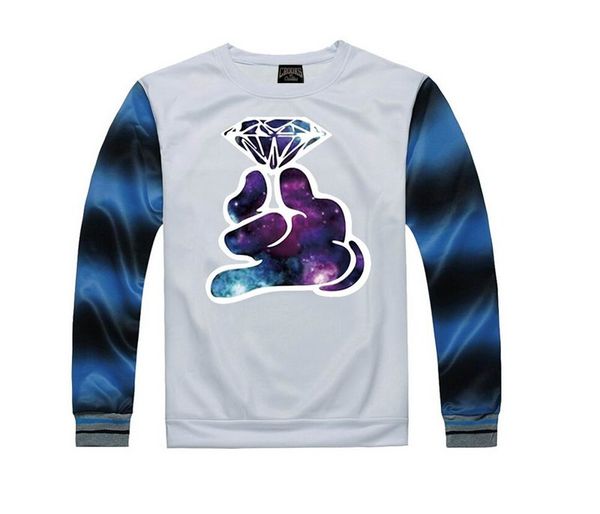 

69690 new fashion hoodies cotton blend letter crooks and castles men sweatshirts big size s-5xl, Black