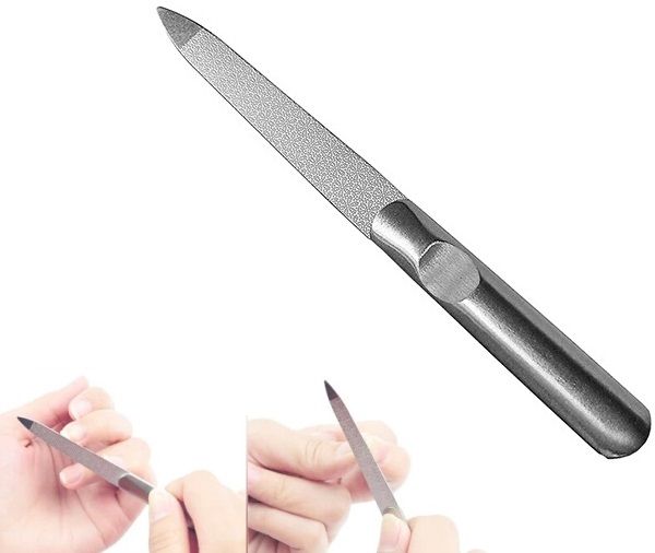 

stainless steel double nail file buffer nail art buffer file for manicure uv polish tool nail file