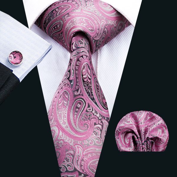 

paisley men neckties classic silk tie sets pink men ties tie hankerchief cufflinks jacquard woven meeting business wedding party n-1571, Black;blue