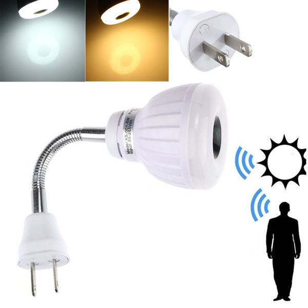 

самая низкая цена kingso 5w 2835 smd 25led ик инфракрасный датчик движения датчик света лампы лампы штепсельной вилки сша ac 85-265