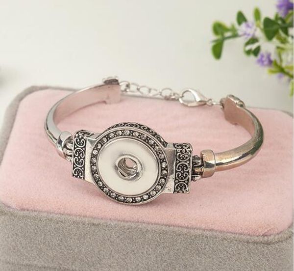 

новый год хороший подарок 6 шт. diy браслеты 18 мм имбирь оснастки браслет металла оснастки кнопки подвески ювелирные изделия браслет для wo