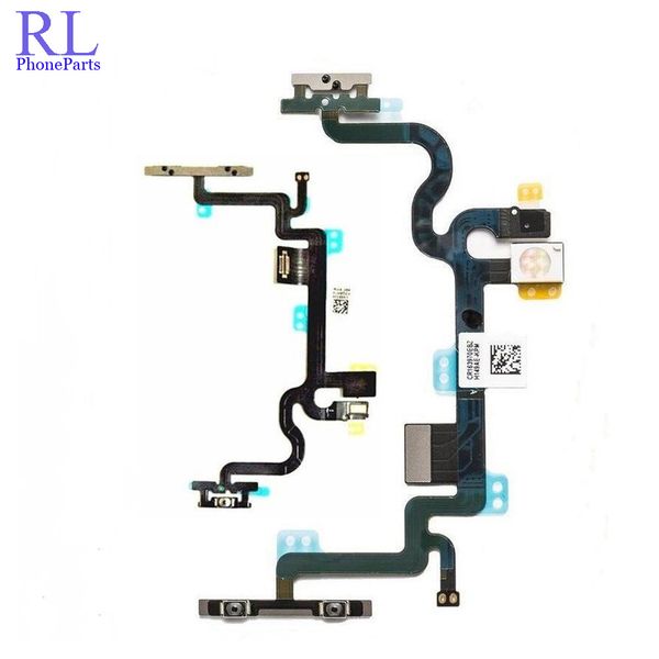 

10pcs/lot for iphone 7 7g 7 plus flex volume power control switch connector flex cable replacement partsflex volume power with metal