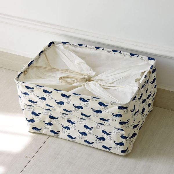 

Whale cotton torage boxe boxe drawer dre e torage ba ket floor nack undrie ba ket