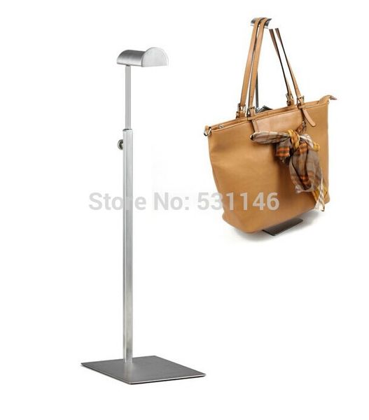 

stainless steel metal matte surface handbag rack display stand hooks holder bj