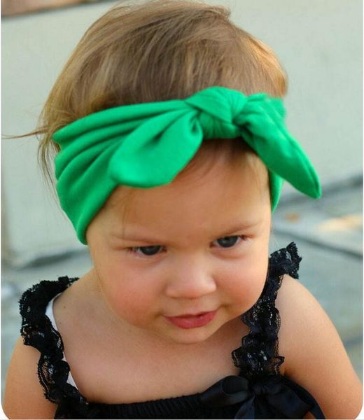 

rabbit headbands for girls baby hairbands children girls bowknot hairbands 8 colors hair accessories xm 022, Slivery;white
