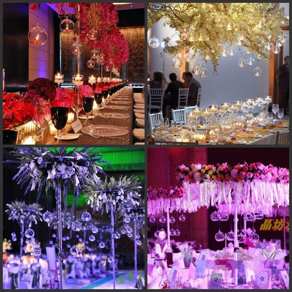 2016 Fashion Wholesale Romantic Crystal Glass Hanging Candle