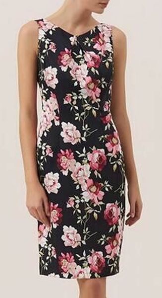 

floral flower print women sheath dress sleeveless mini casual dresses 031612, Black;gray