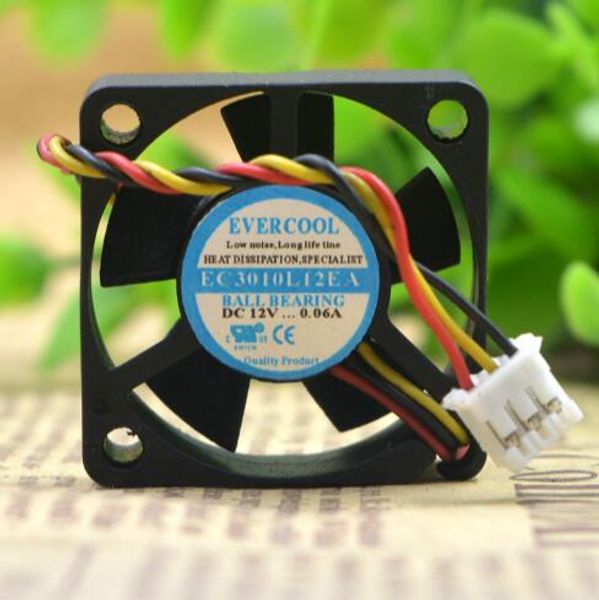 

EVERCOOL 30*30*10 EC3010L12EA 12В 0,06 а 3см 3 провод бесшумный вентилятор