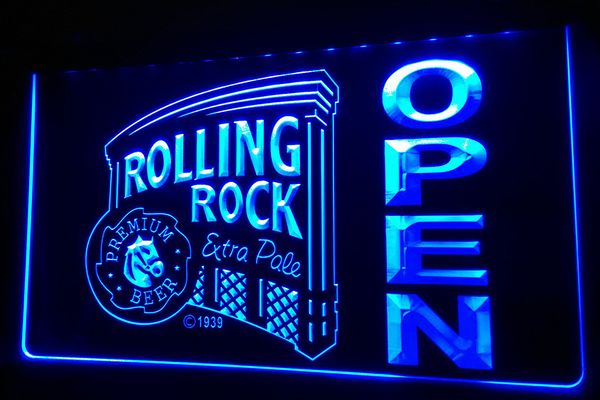 

LS438-б Роллинг Рок ОТКРЫТЫЙ Бар неоновый свет Вход