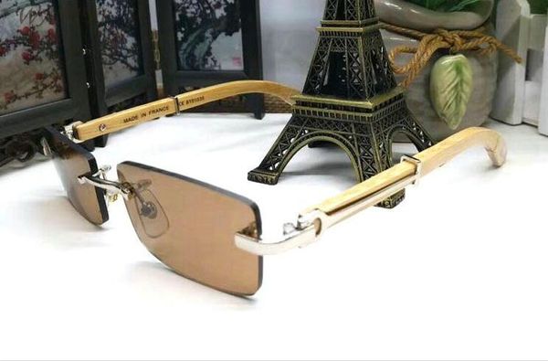 

france women wood sunglasses rimless buffalo sunglasses glasses mens glasses for man lunettes horn gafas eyewear gold frames wood style vmqo, White;black