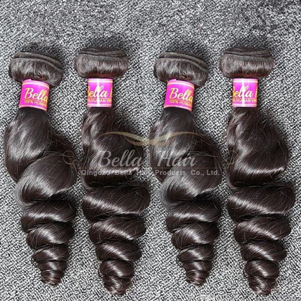 

selling human hair extension 4pcs lot natural black color indian human hair bundles 1024 inch wavy loose wave ing