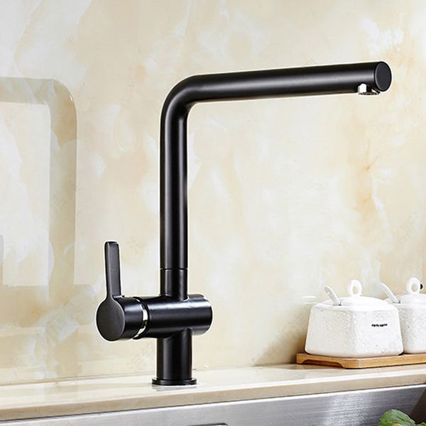 

kitchen faucet with copper chrome matte black / water faucet with deck mounted/faucet mixer single handle