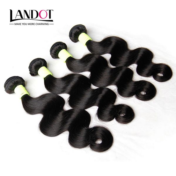 

4 bundles virgin brazilian peruvian malaysian hair body wave 8a grade unprocessed brazillian indian cambodian human hair weave natural color, Black