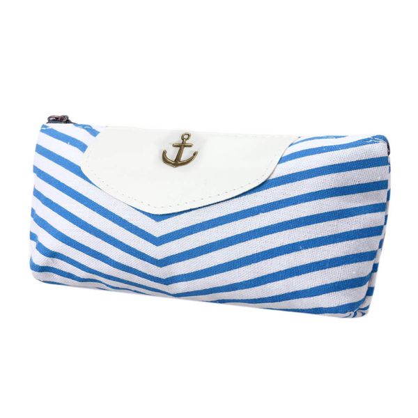 

wholesale- indira 2016 new fashion women bags navy canvas envelope pen pencil case coin purse pouch female bag, Red;black