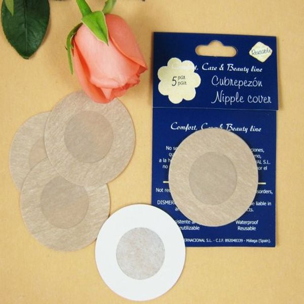 

wholesale-5pair hot selling nipple cover breast petals water-proof women intimates bra pasties for sexy women, Black;white