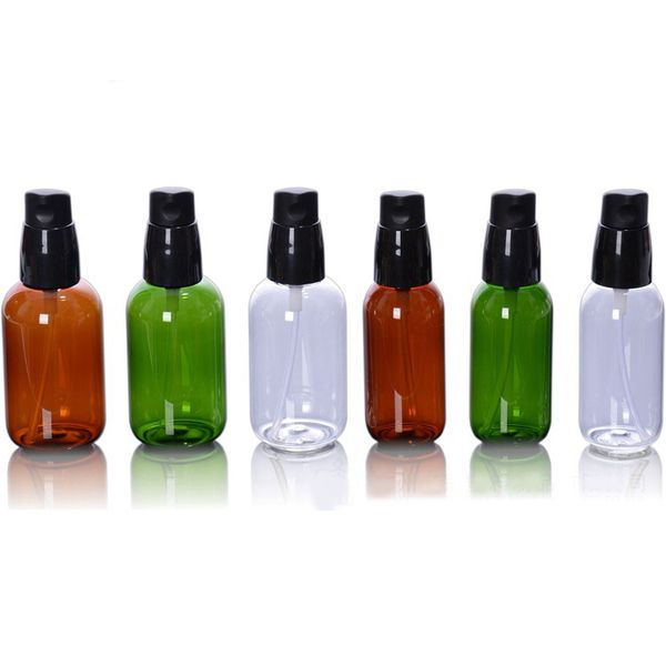 

50ml 80ml Refillable Plastic Makeup Bottle Color PET Emulsion Pump Bottle Women Cosmetic Containers Cosmetic Packaging 20pcs/lot FZ455