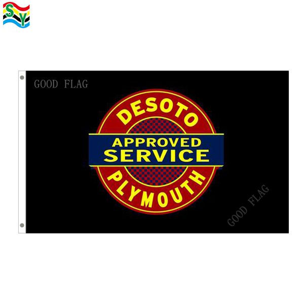 

goodflag бесплатная доставка desoto плимут флаги баннер 3x5 футов 90*150 см полиэстер открытый флаг