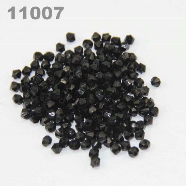 

4mm diy lucite bicone transparent acrylic beads (900 pcs) black 11007