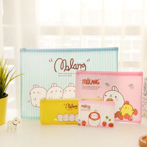 

wholesale-cute molang a4 a5 b6 mini file bag document bag file folder stationery filing production school office supply