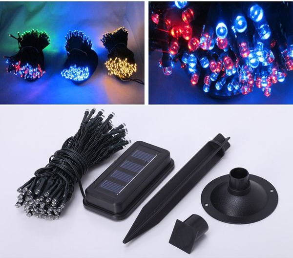 12m 100led Solar Power Fairy String Lights Christmas Party Wedding