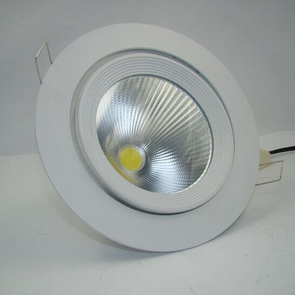 

adjustable 30w warm white/natural whtei/cold white cob led gimbal embedded led trunk lamp led down light led downlamp shop light ac85-265v