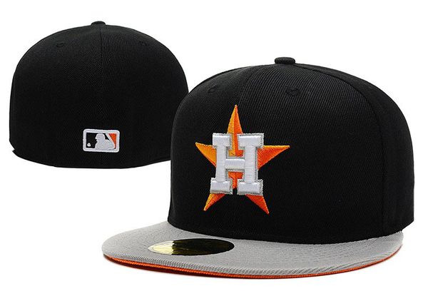 

2019 мужская Хьюстон Астрос Спорт установлены шляпы с черный топ серый козырек команда логотип вышивка мода новый Бейсбол полный закрытые шапки