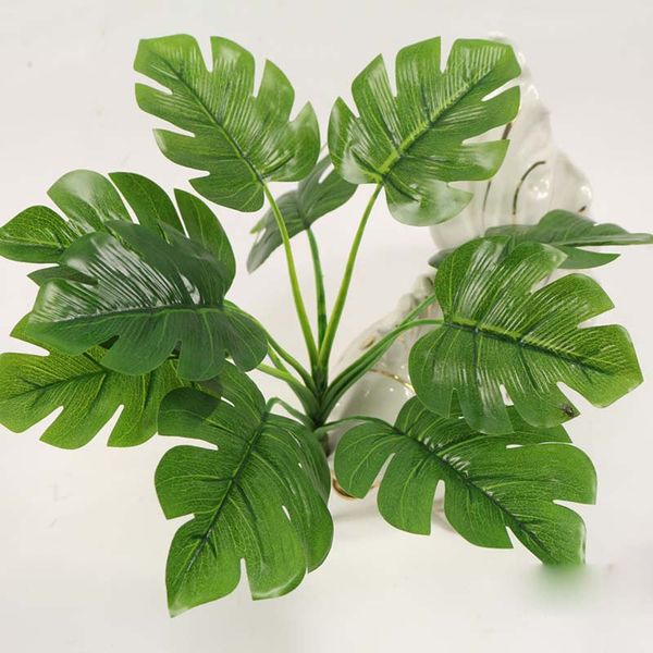 2019 Artificial Bouquet Of Green Plants Indoor Outdoor Fake Plant Bunch Plastic Turtle Leaves Dining Room Living Room Home Office Garden Decor From