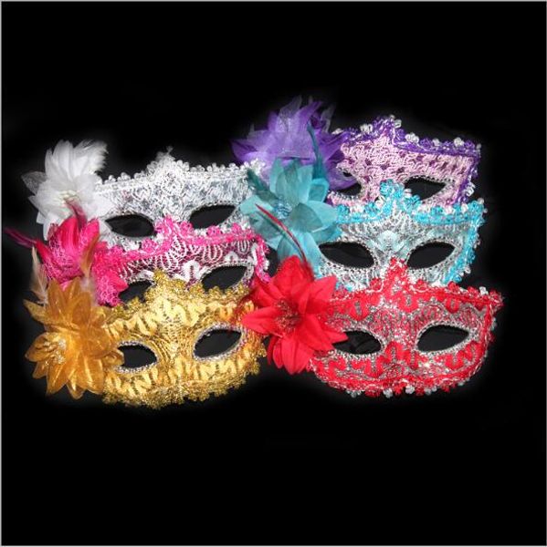 

новый горячий продажа венецианский половина лица цветок маска маскарад партии на палку маска sexy хэллоуин рождество танец свадьба маска пос