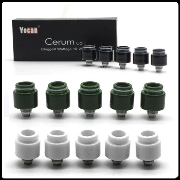 

Оригинальные Yocan Cerum Сменные Катушки Кварцевые Двойные Катушки QDC Для Yocan Cerum Воск Испаритель 3 Цвета Быстрая Доставка