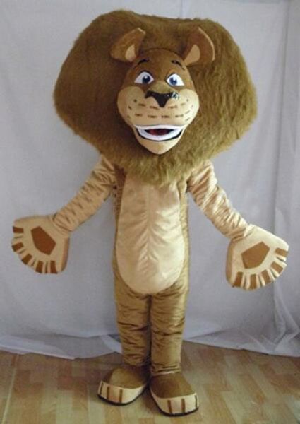 

wholesale-madagascar lion alex mascot costume animal mascot costume ing, Red;yellow