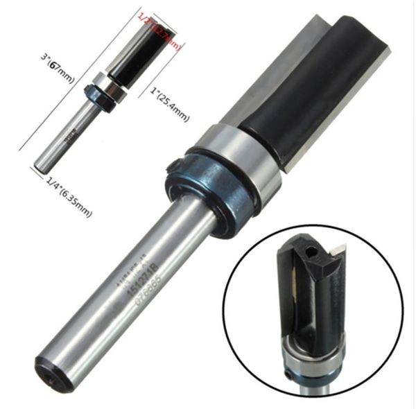 2019 45 Steel Trim Wood Router Drill Bits 1/4 Inch Shank 25.4mm