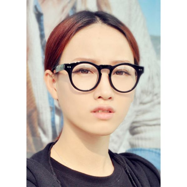 

wholesale- sozo tu trend retro round eyeglasses frames rivet college wind frame hq reading glasses frames optical eyewear frames, Silver
