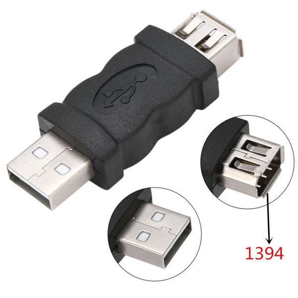 Adaptador Firewire IEEE 1394 6 pinos fêmea para USB tipo A macho